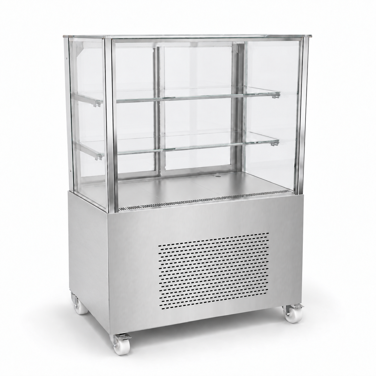 Akvaryum · Satine krom — Straight Glass · Satin Stainless Steel